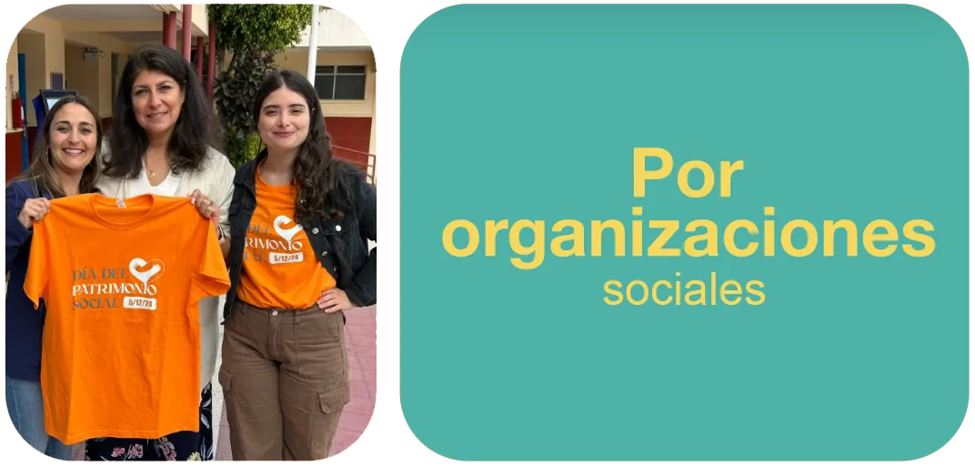 Por organizaciones sociales