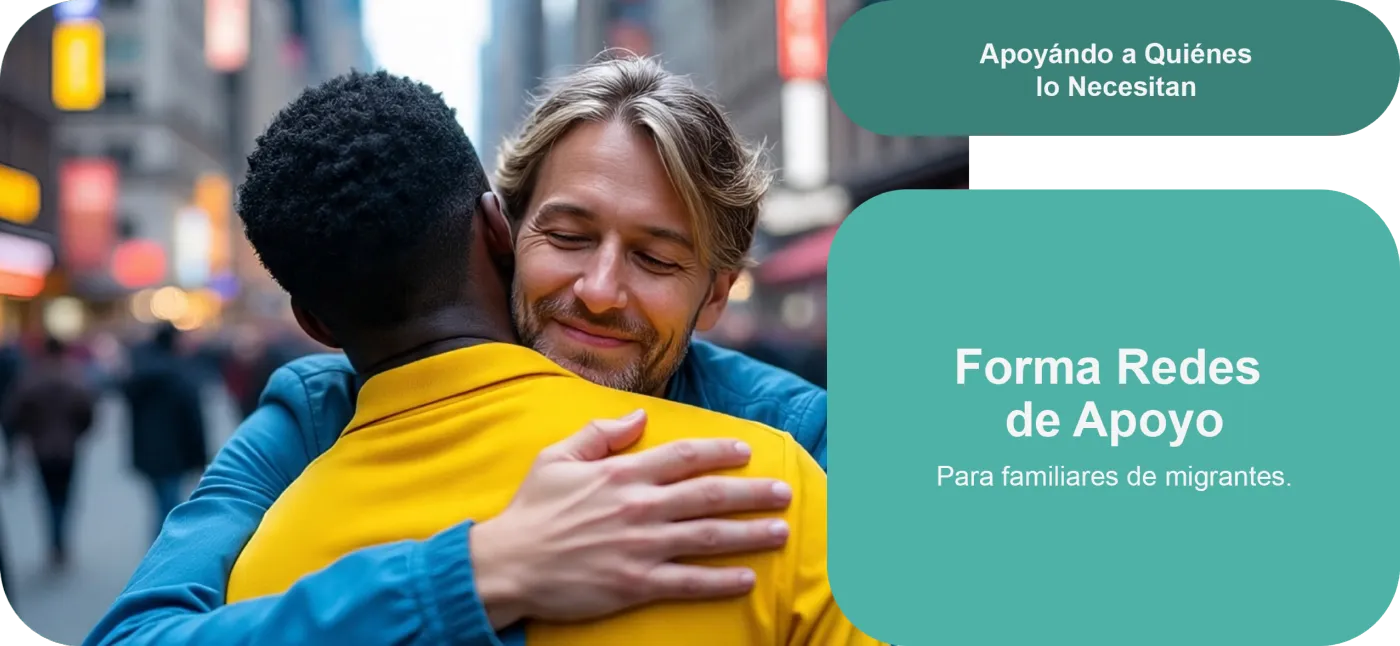 Forma redes de apoyo para familiares de migrantes.